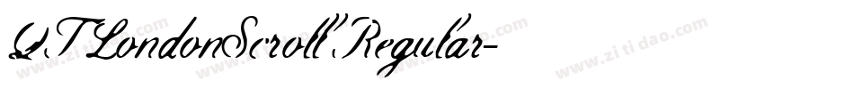 QTLondonScroll Regular字体转换
